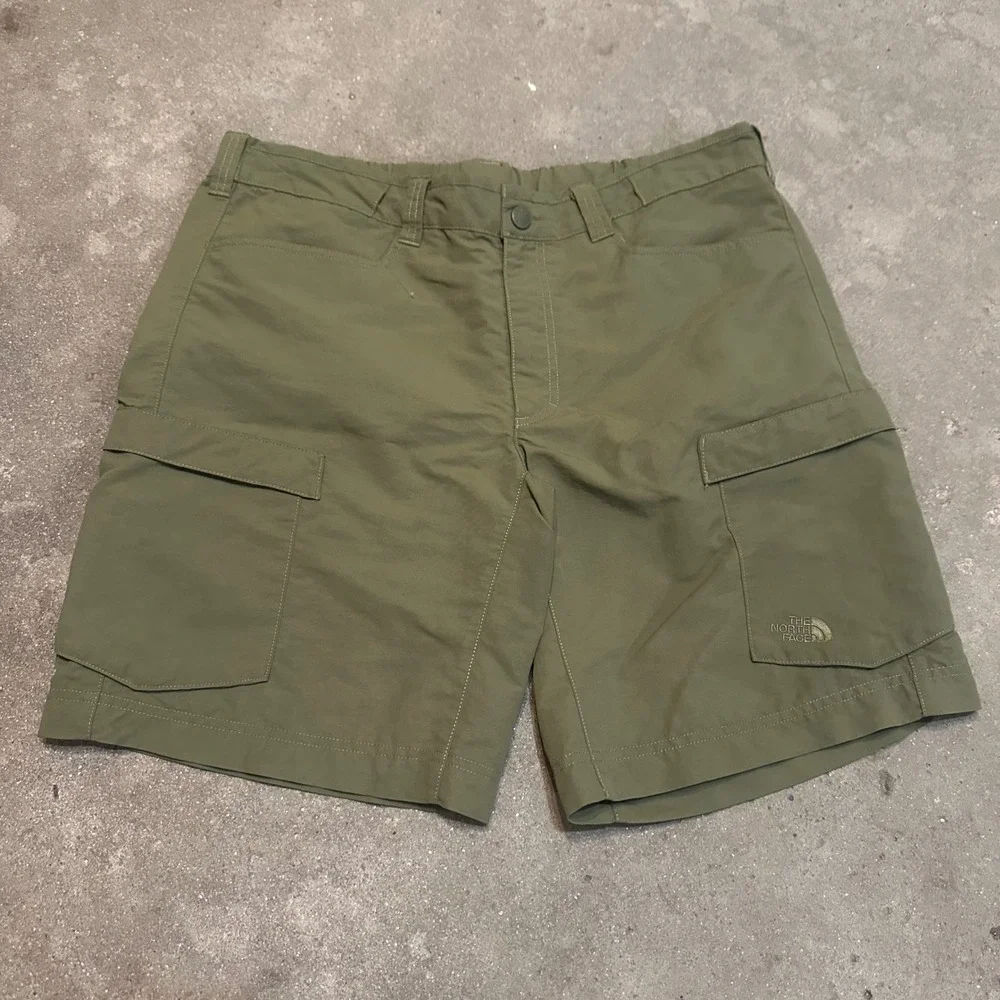 The North Face Cargo Shorts Mens 36 Green NF0A2RGB Hiking‎ Outdoor Nylon
